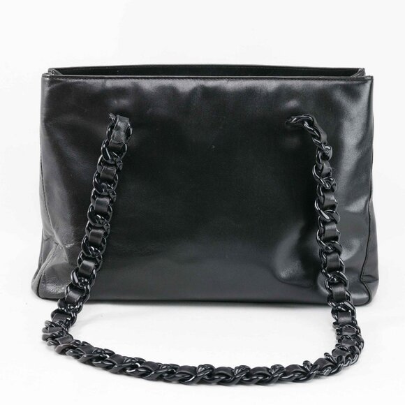 Prada Classic Nappa Chain/Leather Woven Strap Bag - Picture 7 of 16
